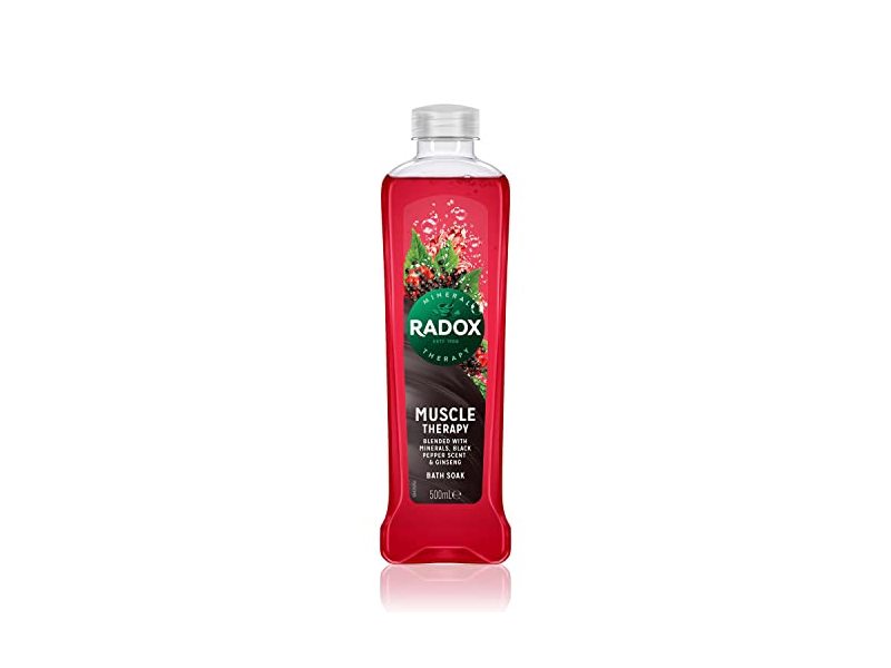 Radox Muscle Therapy Bath Soak, Black Pepper Scent and Ginseng, 500ml