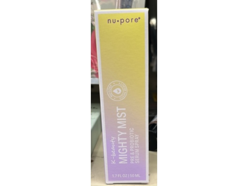 nu.pore K- Beauty Mighty Mist Pre & Probiotic Serum Spray, 1.7 fl oz/50 mL