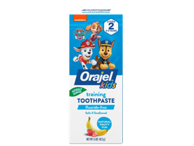 Orajel Kids Natural Fruity Fun Training Toothpaste, 1.5 oz/42.5 g