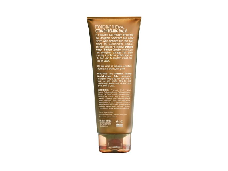 Brazilian Blowout Protective Thermal Straightening Balm, 8 fl oz/240 mL
