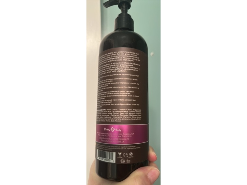 Earthly Body Hemp Seed Hand & Body Lotion, 16 fl oz/473 mL