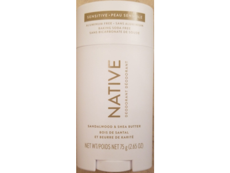 Native Deodorant, Sandalwood & Shea Butter, 2.65 oz/75 g