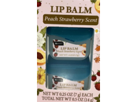 B.pure Lip Balm, Peach Strawberry Scent, 0.25 oz/7 g, Pack Of 2 - thumbnail 1