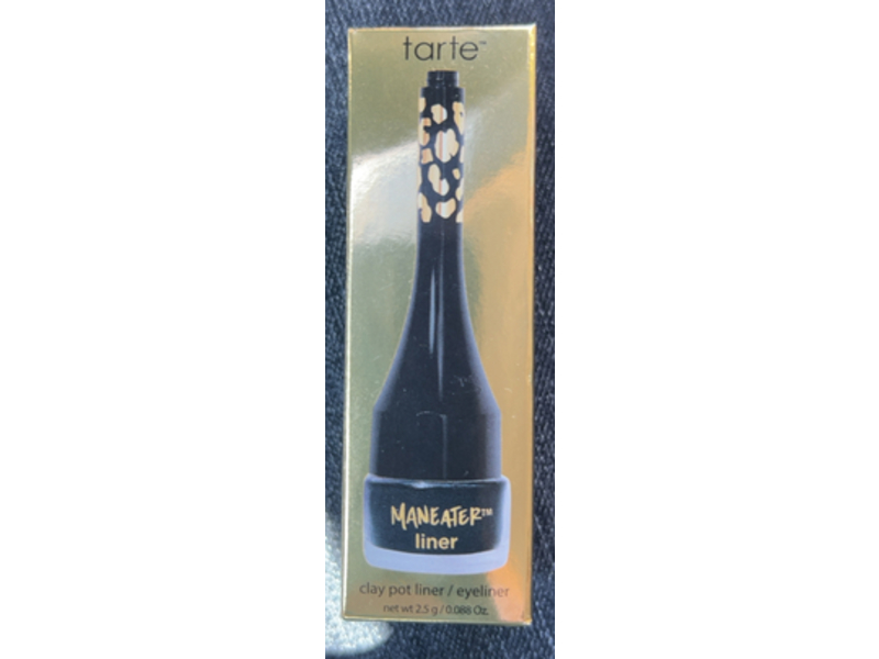 Tarte Maneater Clay Pot Liner, Black, 0.088 oz/2.5 g