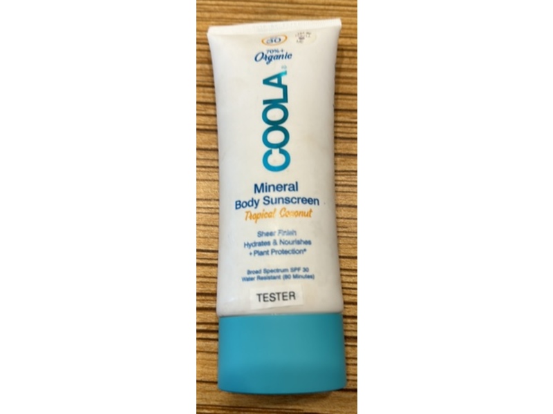 Coola Mineral Body Lotion Sunscreen, Tropical Coconut, SPF 30, 5 oz/148 mL