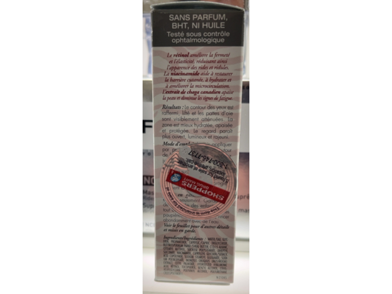 Reversa Retinalist Eye Contour, Pure Retinol + Niacinamide + Chage Extract, 0.5 fl oz/15 mL