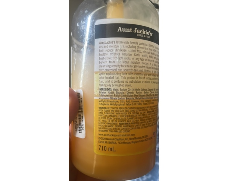Aunt Jackie's Oh So Clean! Moisturizing & Softening Shampoo, Shea Butter & Olive Oil, 24 fl oz/710 mL
