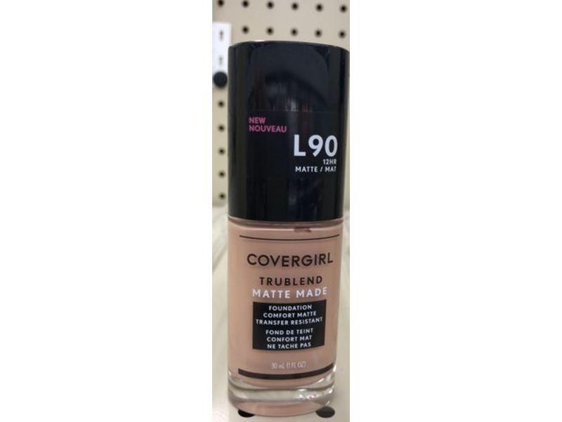 CoverGirl Trublend Matte Made Liquid Foundation, L90 Classic Beige, 1 fl oz/30 mL