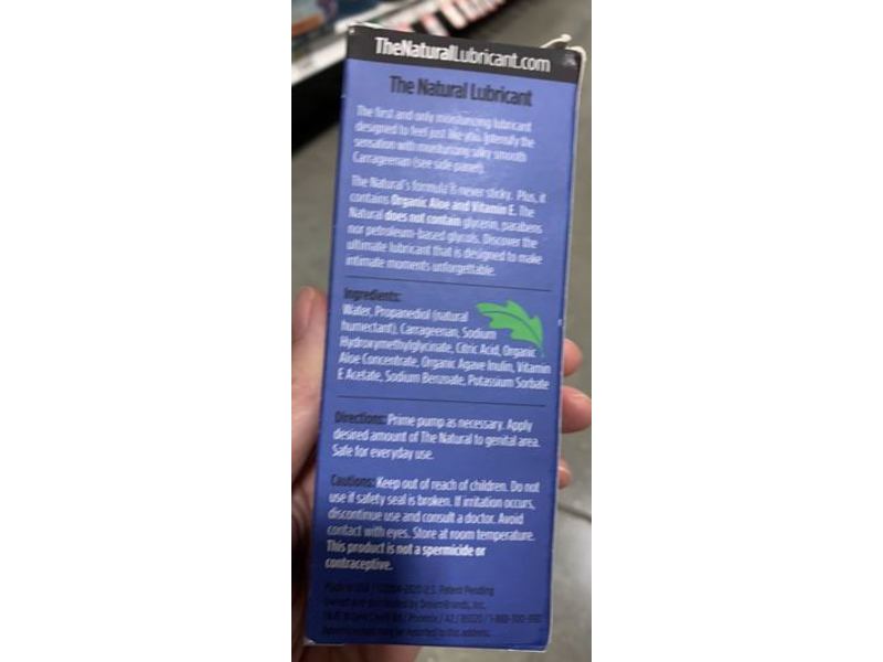 Dream Brands The Natural Moisturizing Lubricant, Aloe Vera Vitamin E, 1.7 fl oz/50 mL