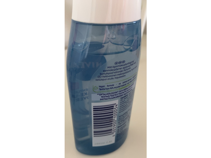 Nivea Extra Gentle Eye Make-Up Remover, Pure Hyaluron, 125 mL