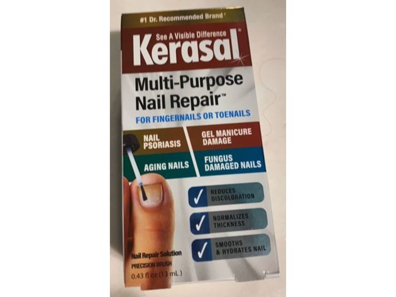 Kerasal Multi-Purpose Nail Repair, Nail Repair Solution, 0.43 fl oz/13 mL