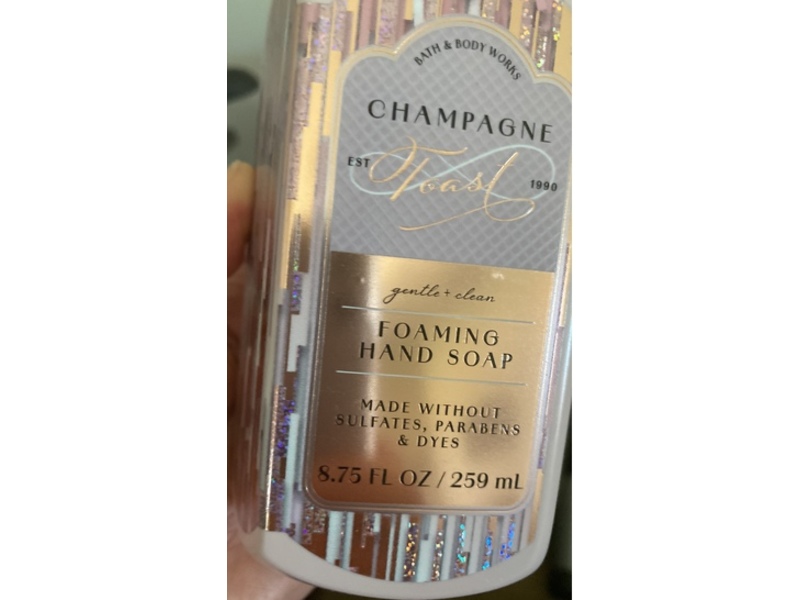 Bath & Body Works Gentle + Clean Foaming Hand Soap, Champagne Toast, 8.75 fl oz/259 mL