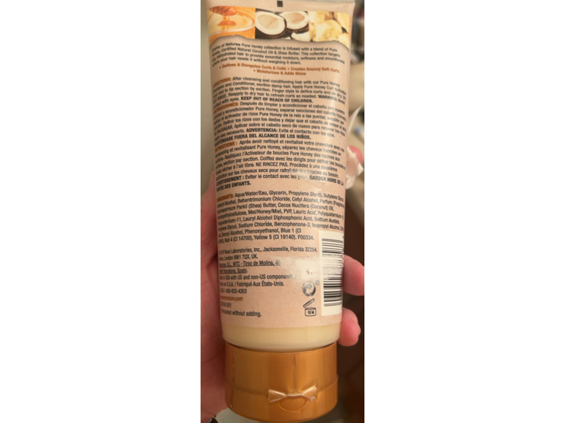 Creme Of Nature Shrinkage Defense Curl Activator, Pure Honey, Rich Coconut Oil & Creamy Shea Butter, 10.5 fl oz/310 mL