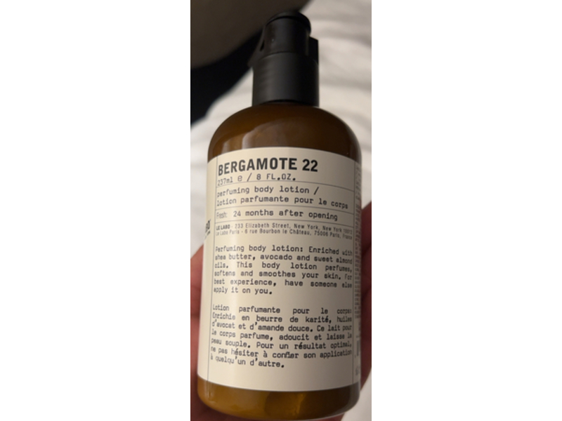 Le Labo Bergamote 22 Body Lotion, 8 fl oz/237 mL