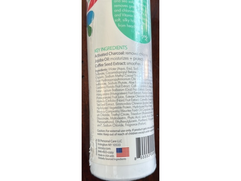 So Cozy Kids Swim 3 In 1 Shampoo Conditioner And Body Wash, Activated Charcoal + Vitamin B5, 16 fl oz/463 mL