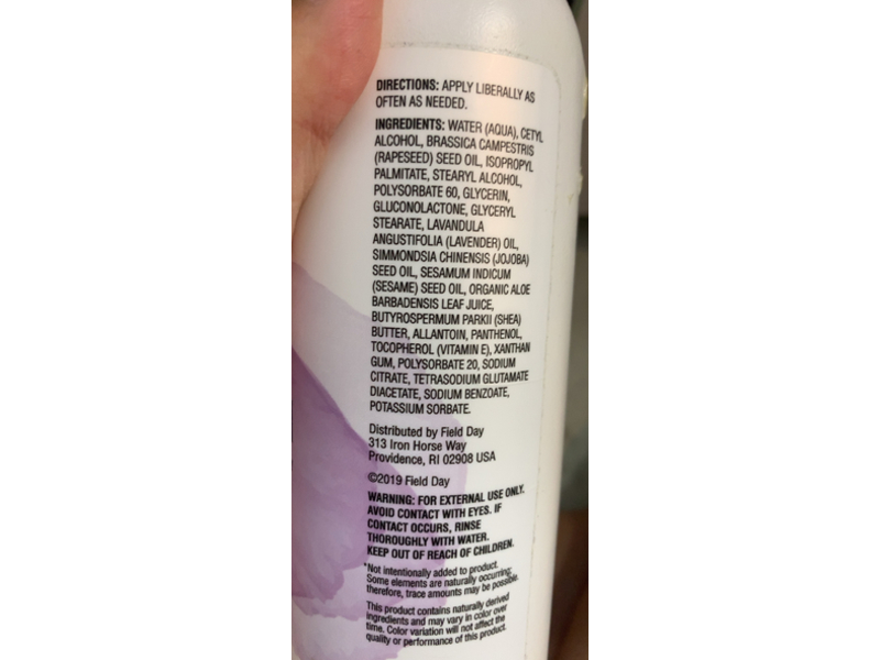 Field Day Hand & Body Lotion, Lavender, 16 fl oz/473 mL