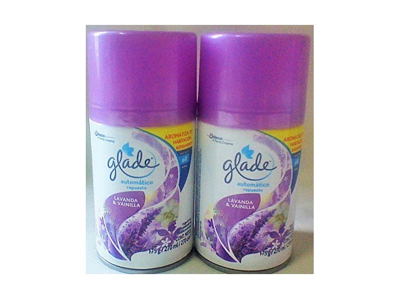 Glade Lavender & Vanilla Automatic Spray Refills Air Fresheners (6) 6.2 oz Each