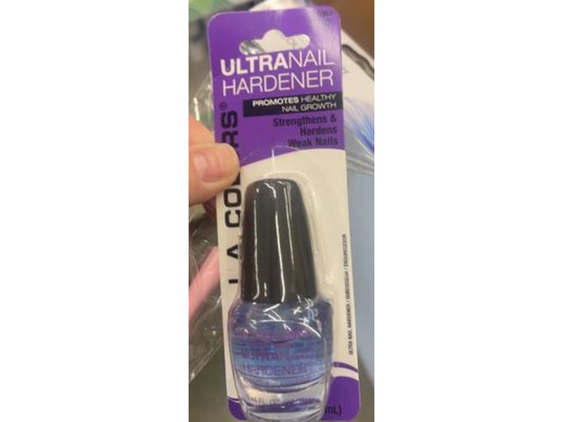 L.A. COLORS Strengthens & Hardens Weak Nails, Ultra Nail Hardener, 0.44 fl oz/13 mL