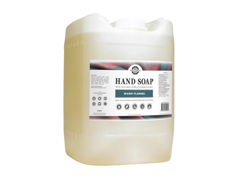 Rustic Strength Hand Soap, Warm Flannel, 640 fl oz/18.93 L