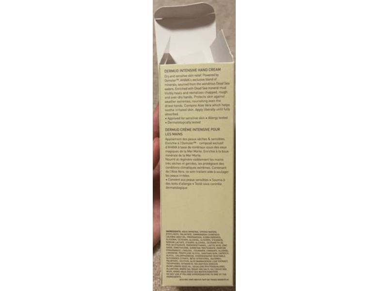 Ahava Dermud Intensive Hand Cream, Dead Sea Mud, 3.4 fl oz/100 mL