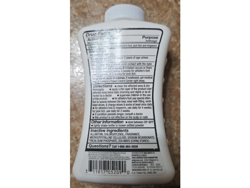 Walgreens Athlete's Foot Powder, 2.5 oz/71 g