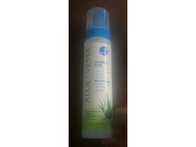 Aloe Vesta Cleansing Foam, Hydrolyzed Collagen & Natural Botanical, 8 fl oz/236 mL