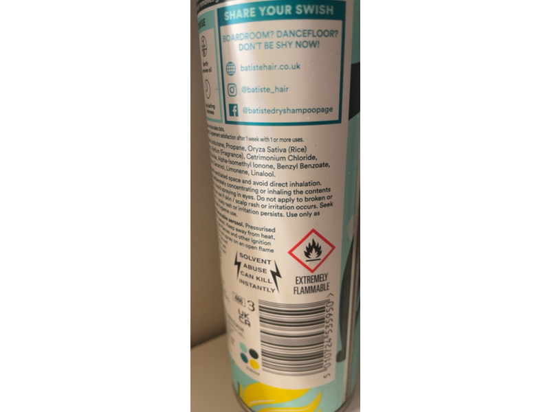 Batiste Original Dry Shampoo, Classic Fresh, 350 mL
