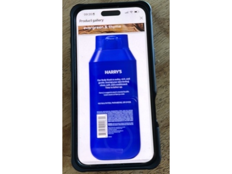 Harry's Men's Cleansing Body Wash, Redwood, 18 oz/532 mL