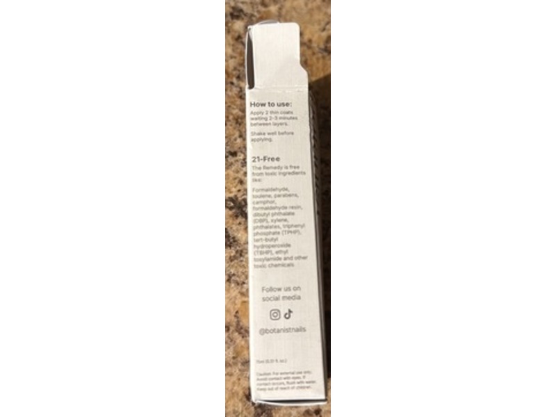 Botanist The Remedy Nail Serum+Polish, Cherry Mocha, 0.51 fl oz/15 mL