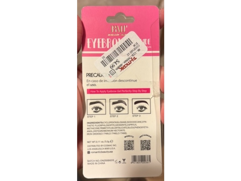 RME Romantic Beauty Eyebrow Pomade, Dark Brown, 0.11 fl oz/3.2 g