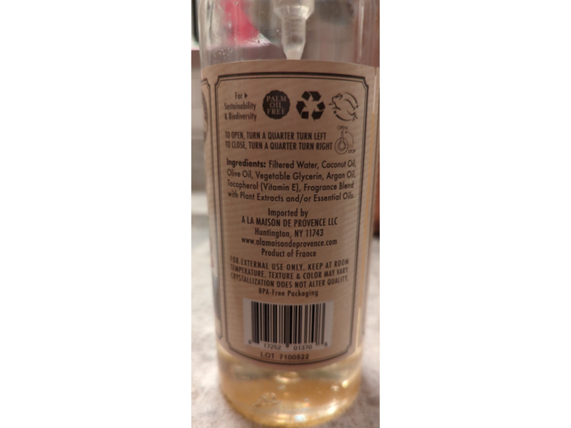 A La Maison De Provence Body Wash, Sweet Almond, 25.36 fl oz/750 mL