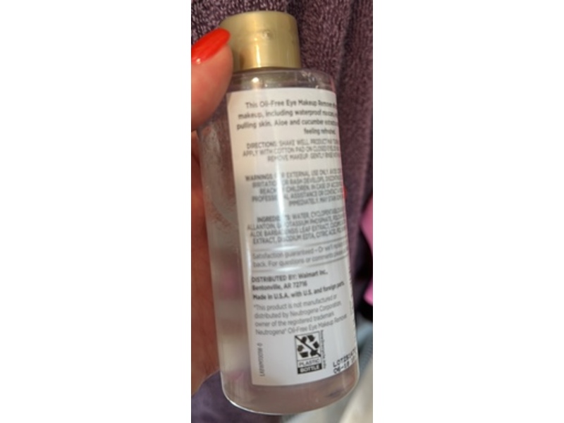 Equate Beauty Eye Makeup Remover, 5.5 fl oz/162 mL