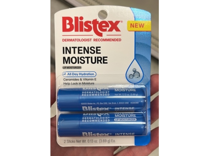Blistex Intense Lip Moisture, 0.13 oz/3.69 g, Pack Of 2