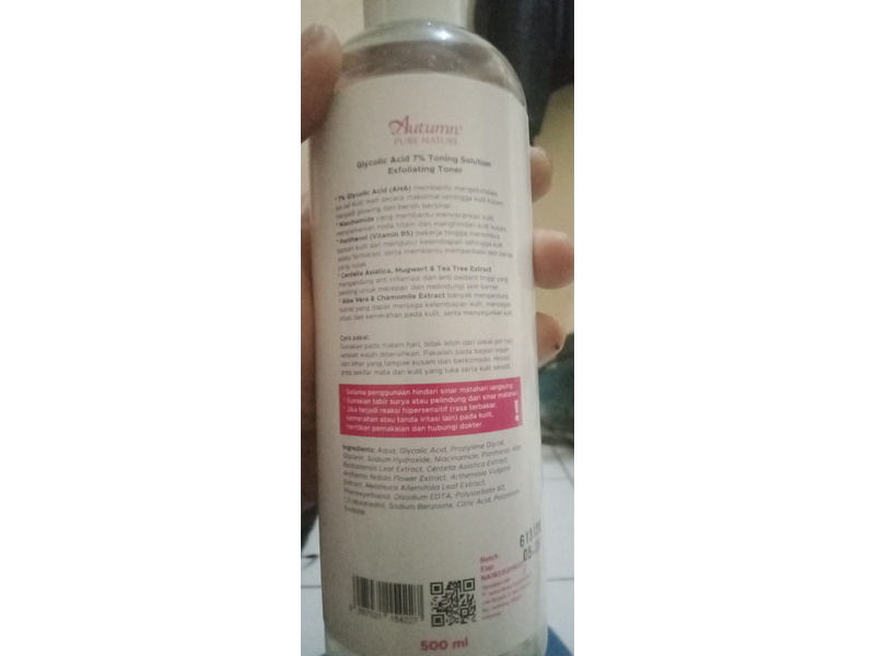 Autumn Exfoliating Toner, 500 mL