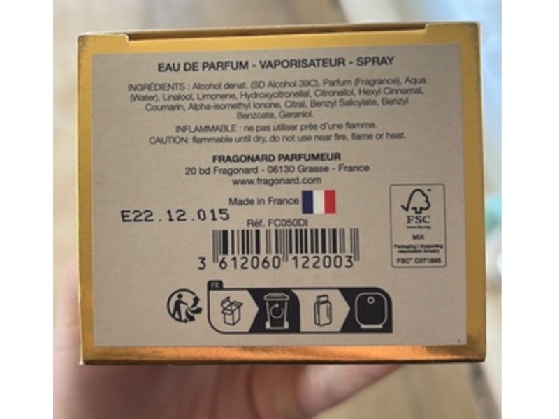 Fragonard Eau de Parfum, Diamant, 50 mL