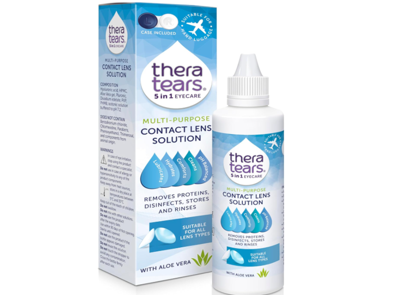 Thera Tears 5 In 1 Eyecare Multi-Purpose Contact Lens Solution, 100 mL