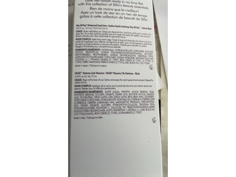 Stila Stay All Day Liquid Liner Huge Mascara Duo All Eyes On You Gift Set, Black