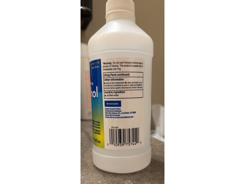 Sunmark Isopropyl Rubbing Antiseptic Solution, 16 fl oz/473 mL