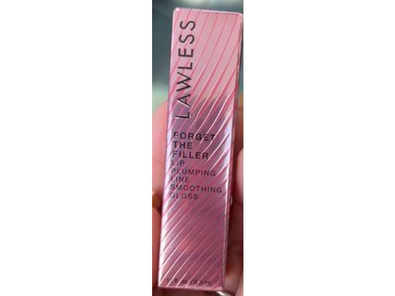 Lawless Forget The Filler Lip Plumper, Rosy Outlook, 0.11 fl oz/33 mL