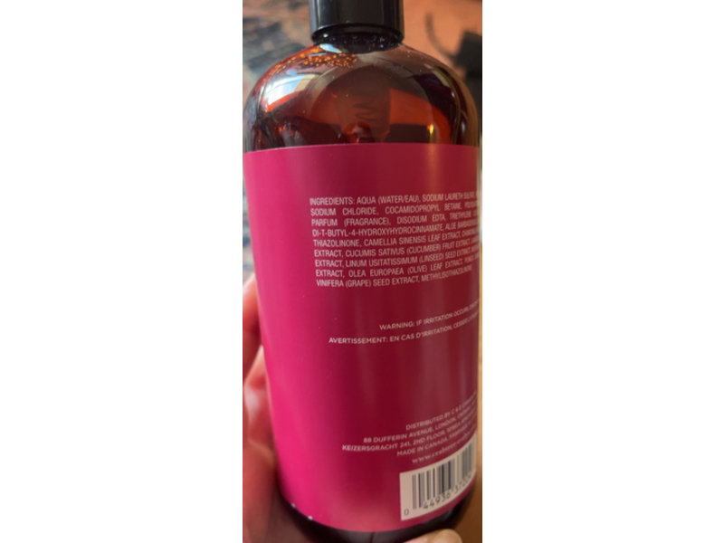 Crabtree & Evelyn Hand Wash, Pomegranate & Midnight Berry, 16.9 fl oz/500 mL