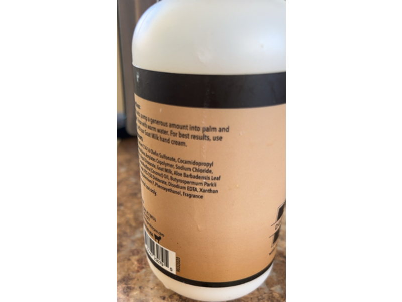 Dionis Goat Milk Deep Moisturizing Hand Soap, Aloe + Shea Butter & Coconut Oil, 8.5 fl oz/250 mL