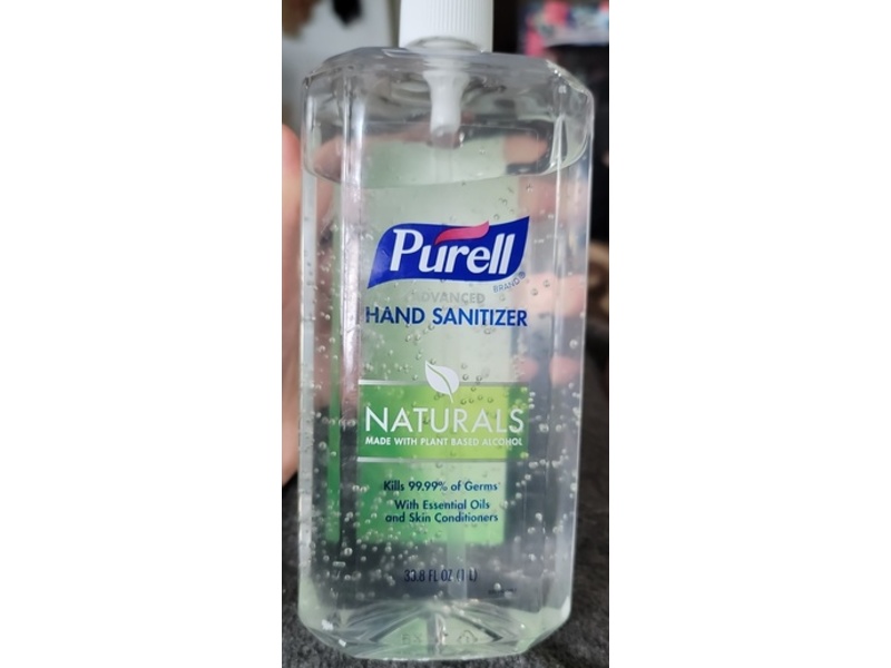 Purell Advanced Naturals Plant Based Alcohol Hand Sanitizer, 33.8 fl oz/1 L