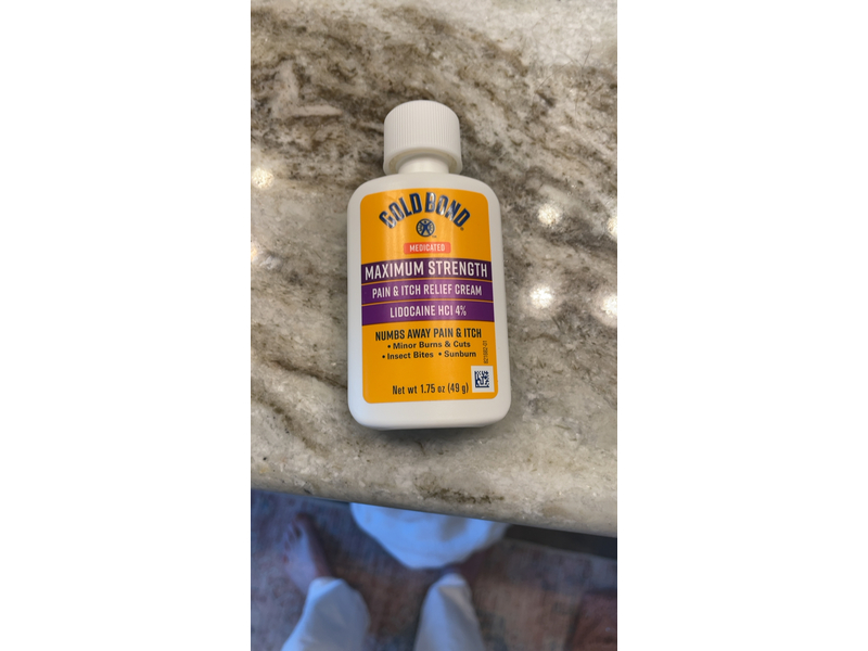Gold Bond Pain & Itch Relief Cream, Maximum Strength, 1.75 oz/49 g