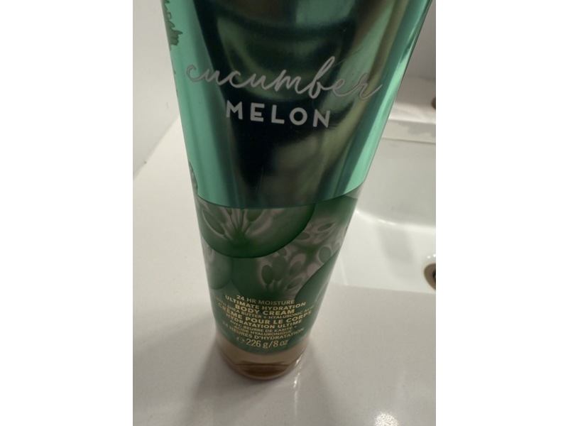 Bath & Body Works Ultimate Hydration Body Cream, Cucumber Melon, 8 fl oz/226 g, Pack Of 3