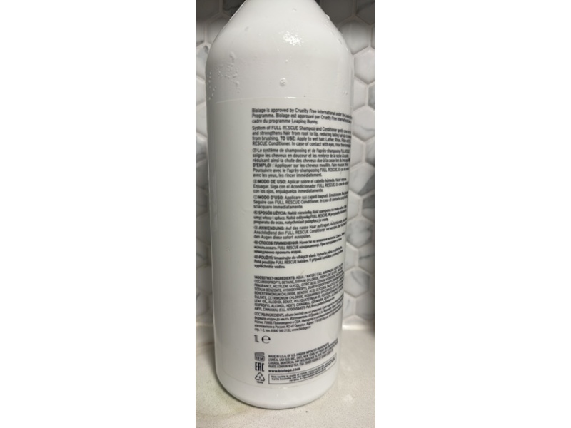 Biolage Full Rescue Shampoo, 33.8 fl oz/1 L