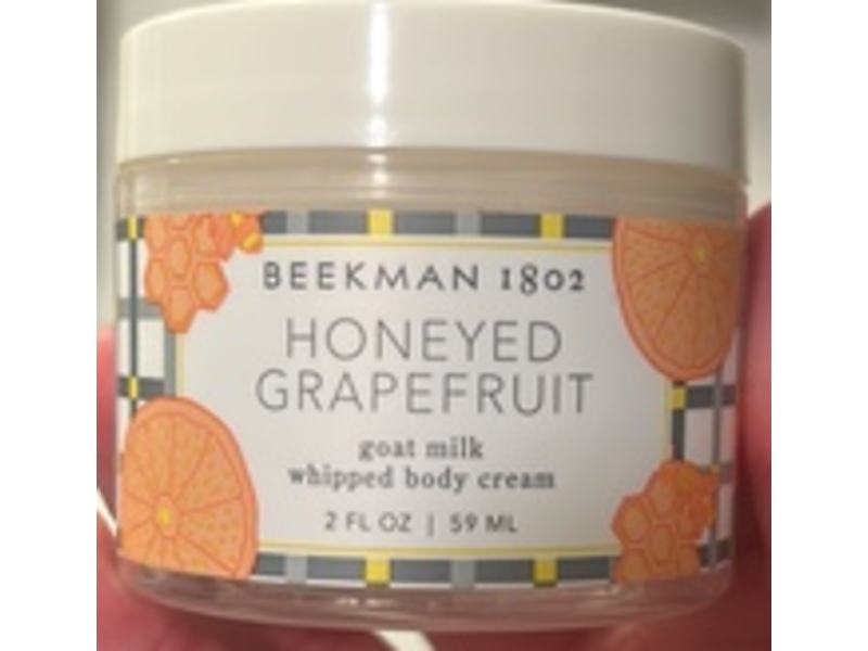 Beekman 1802 Goat Milk Whipped Body Cream, Honeyed Grapefruit, 2 fl oz/59 mL