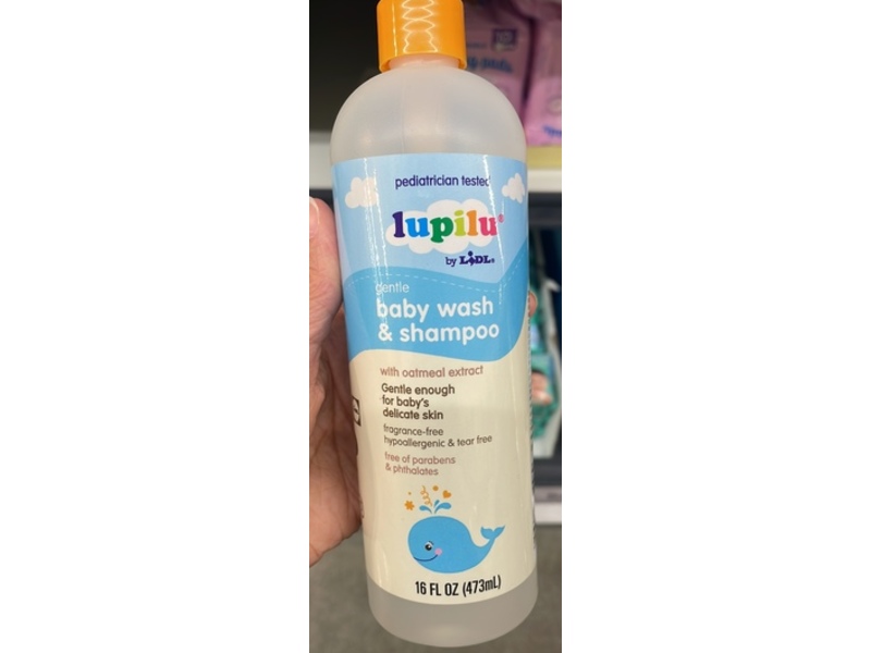 Lupilu Gentle Baby Wash & Shampoo, Oatmeal Extract, 16 fl oz/473 mL