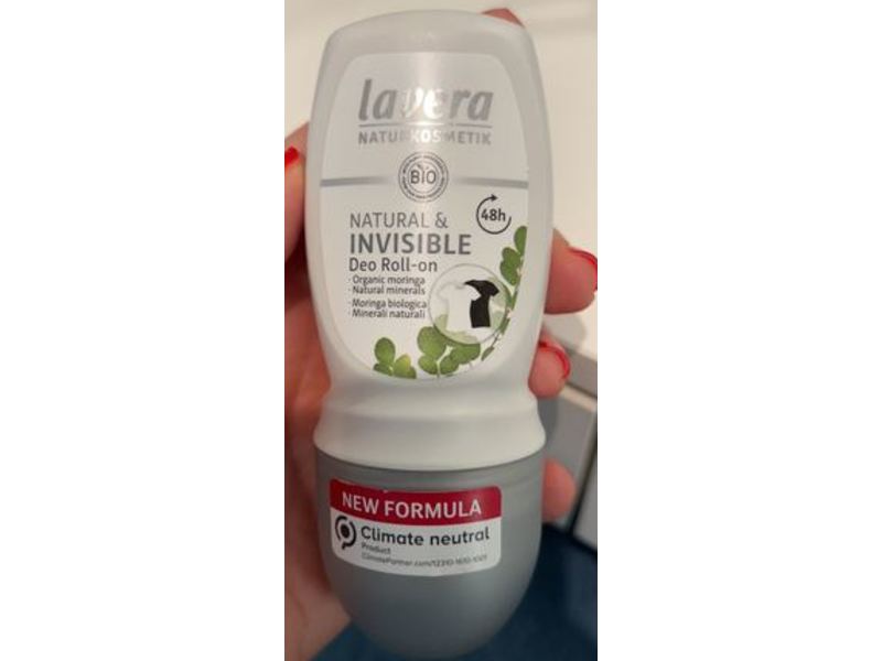 Lavera Natural & Invisible Deodorant Roll On, 1.7 fl oz/ 50 mL