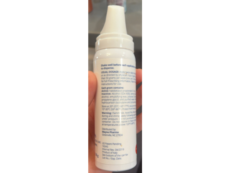 Lexette (halobetasol propionate) foam Foam, 50 g, Mayne Pharma (Rx)