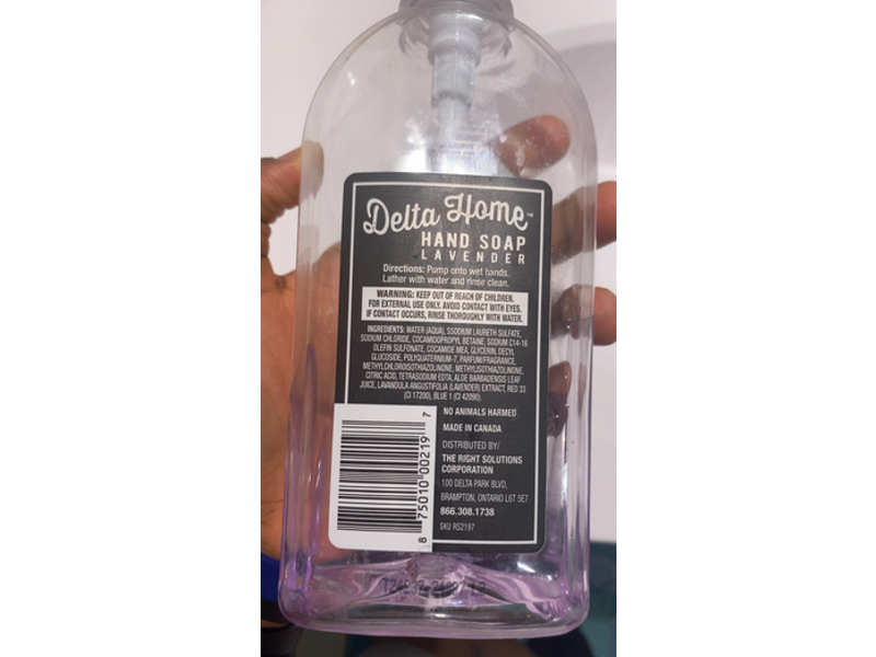 Delta Home Hand Soap, Lavender, 16 fl oz/473 mL